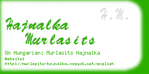 hajnalka murlasits business card